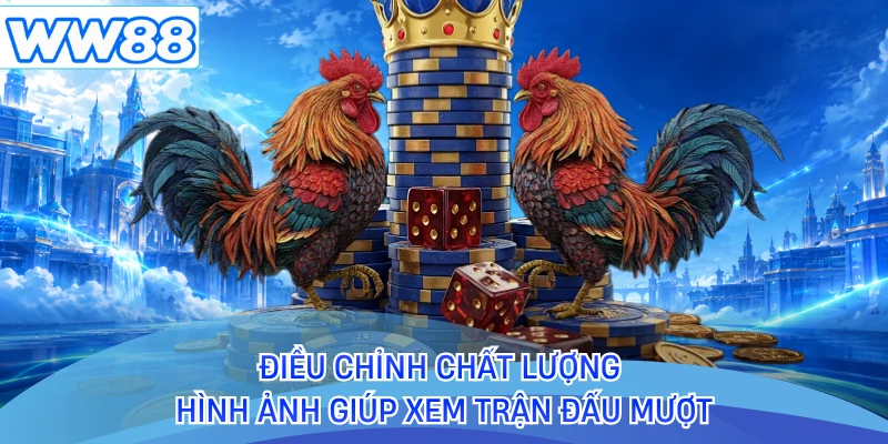 Điều chỉnh chất lượng hình ảnh giúp xem trận đấu mượt